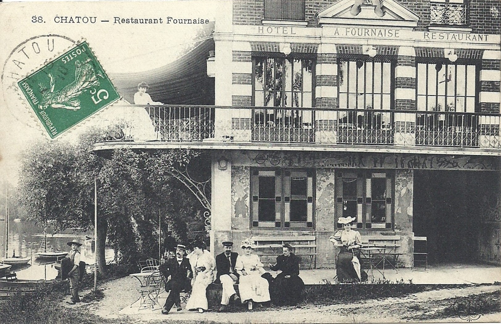Le restaurant Fournaise (vers 1910)